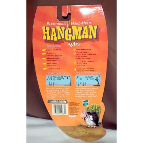 Hangman Electronic Hand Held Game MB Vintage 2002 - Picture 2 of 2